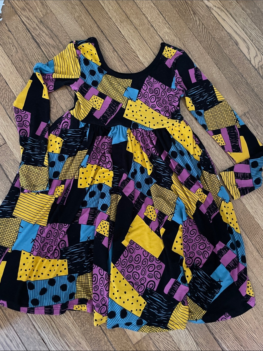 Size 8 Little Sleepies dress nightmare before Christmas Disney twirly Halloween